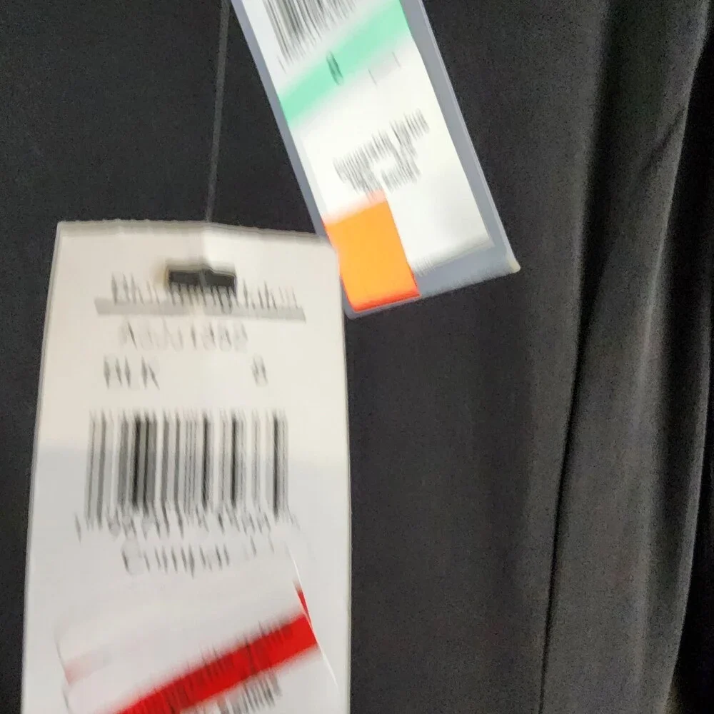 Tommy Hilfiger Jersey Stretch Chiffon Long Sleeve Dress Women's 8 Black Back Zip - Picture 7 of 15